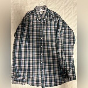 Cinch Mens Button Down Long Sleeve Shirt Size L Western